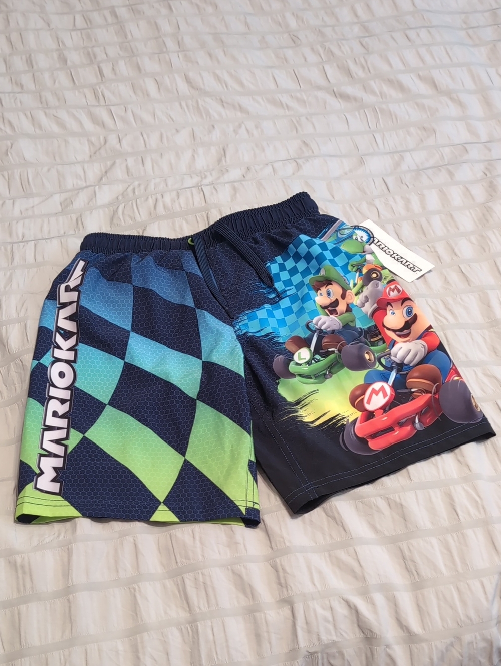 New Super Mario Kart Boys Swim Trunks